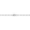 Black Bow Jewelry 1mm, 14k White Gold, Singapore Chain - 4 of 4