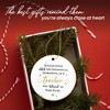 Christmas Teacher Gifts for Women Men - Ceramic Christmas Ornaments 2025 with Gold-Trimmed Edges - 2 of 4