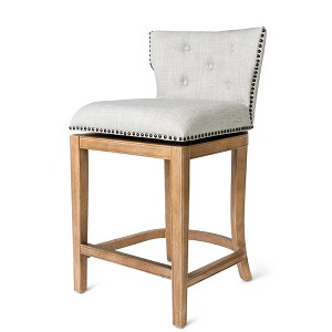 Maven Lane Hugo Wingback Fabric Counter Height Bar Stool - 1 of 4