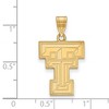 Black Bow Jewelry 14k Yellow Gold Plated Sterling Silver Texas Tech Red Raiders NCAA Large Pendant - 2 of 3