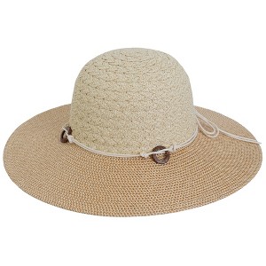 Magid Straw Bow Floppy Hat - 1 of 4