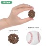 Unique Bargains Wicker Rattan Decorative DIY Crafts Balls 1.2 Inch 25 Pcs - 2 of 4