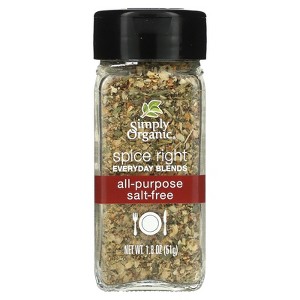 Simply Organic Spice Right Everyday Blends, All-Purpose Salt-Free, 1.8 oz (51 g) - 1 of 2