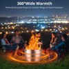 Smokeless Fire Pit, Outdoor Wood Burning Portable Firepit with Removable Ash Pan, Bonfire Pit with Poker, Stand for Outside, Backyard, Patio - 4 of 4