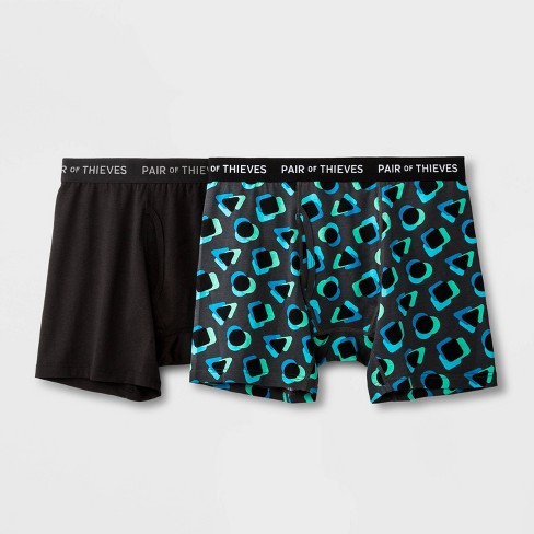 Pair Of Thieves Men's Super Fit Boxer Briefs - Black S : Target