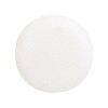 PAGED Low Round Upholstered Ottoman Modern Sleek Foot Stool with Unique Stacked Pouf Design for Living Room, Entryway, White - 3 of 4