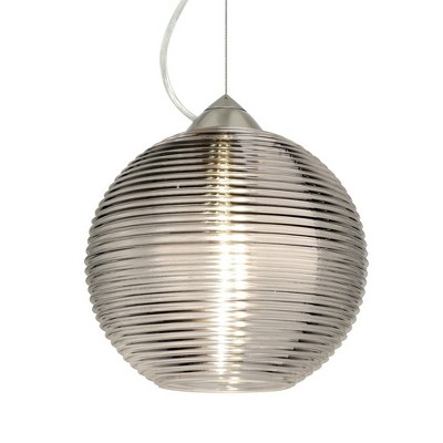 Besa Lighting Kristall 8 1 - Light Pendant in  Satin Nickel