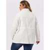 Agnes Orinda Women's Plus Size Winter Zipper Drawstring Waist Long Sleeve with Pockets Fashion Jackets - 4 of 4