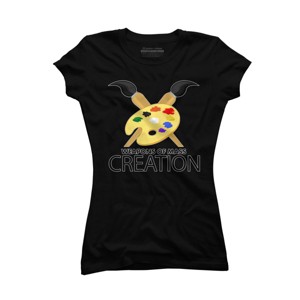 Junior's Design By Humans Weapons of mass creation By Adamzworld T-Shirt - 1 of 2