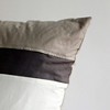 Slickblue Knitted Fabric Decorative Pillow Cushion - Stylish Patchwork Floor Pillow, 19.7x19.7 inches, 4 Color Options - 3 of 4