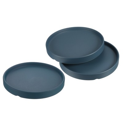 Unique Bargains Indoor Glazed Ceramic Plant Pot Saucers 3 Pc