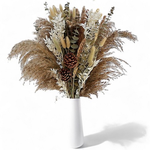 Alilang Decorative Dried Bouquet with Pinecone and Natural Grasses for Home Decoration, 17.5 Inches - Brown - image 1 of 4