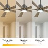 60" Charcoal Modern LED Ceiling Fan with Lights and Remote for Living Room - 3 of 4
