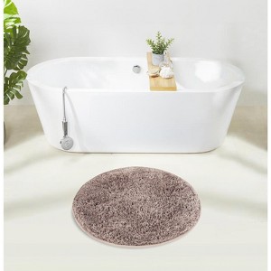 Haven Collection Bathroom Rug 100% Polyester Tufted Bath Mat, Non-Slip TP Rubber Backing, Machine Washable Bath Rug - 1 of 2