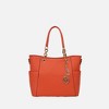 MKF Collection Bonita Vegan Leather Tote Bag with matching Wallet by Mia K- Orange - 2 of 4