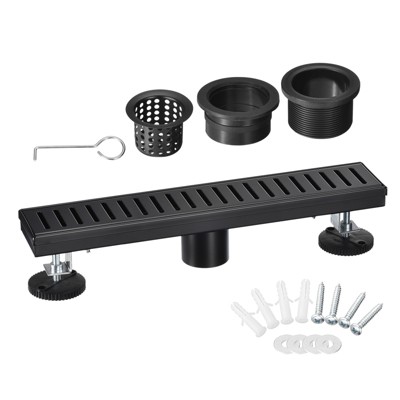 Unique Bargains Stainless Steel Brushed Rust-proof Wear-resistant Shower Drain Sink Set
