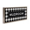 Stupell Industries Mudroom Classic New England Plaid Black Framed Floater Canvas Wall Art - 3 of 4