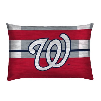 MLB Washington Nationals Heathered Stripe Queen Bedding Set in a Bag - 3pc — фото 3
