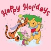 Juniors Winnie the Pooh Happy and Merry Holiday Friends T Shirt - 2 of 4