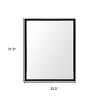 HomeRoots 32" Black Framed Bathroom Vanity Mirror - 3 of 4