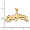 Black Bow Jewelry 14k Yellow Gold Plated Sterling Silver Washington State Cougars NCAA Large Pendant - 2 of 3