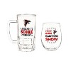 Evergreen Atlanta Falcons, Stemless 17OZ Wine & Beer 16 OZ Gift Set - 3 of 4