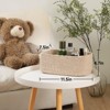 Itopfox Small Storage Baskets for Organizing, Closet Organizer Bins, Woven Rope Baskets, Cube Decorative Box, Shallow Basket, 3 Packs Mixed Brown - 2 of 4