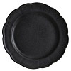 LunaLulinlk Scallops Set of 4 Stoneware Dinner Plates Black - 2 of 4