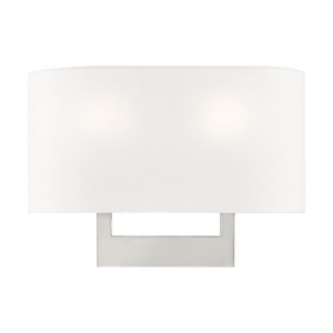 Livex Lighting Hayworth 2 - Light Wall Light in  Brushed Nickel - 1 of 4