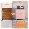 AOBABO 2 Drawer Wide File Cabinet with Wheels, Lockable Metal Filing Cabinet for Home Office, Legal/Letter Size,Required Assembled - 3 of 4