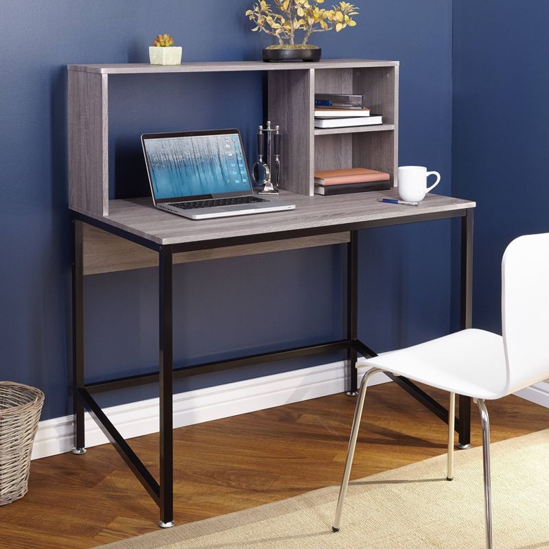 Ora Desk with Hutch - Black/Gray - Buylateral, 3 of 5