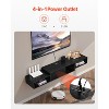 VEVOR Floating TV Stand, 59" Wall Mount Entertainment Center with Power Outlet & Cable Hole, Modern Floating TV Shelf with Storage Cabinet, Black - 4 of 4