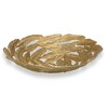 SPI Home Feather Trays Set of 3 – Decorative Metal Leaf-Inspired Serving or Display Trays for Console or Coffee Tables - 3 of 3