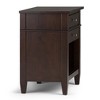 Sapphtopaz Modern Rustic Nightstand with Storage Shelf & 2 Drawers End Table with Bronze Knobs Wood Bedside Table for Bedroom, Living Room - 4 of 4