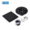 Unique Bargains 304 Stainless Steel Flange Square Rapid Drainage Kitchen Shower Drain - 3 of 4