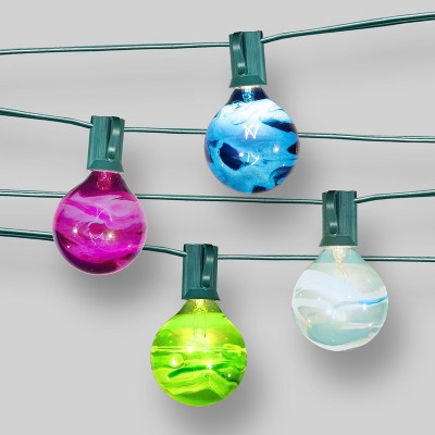 10ct String Lights Marble Pattern - G50 Multi Bulbs - Threshold ...