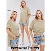 EXLURA Womens Summer Oversized T Shirts Casual Short Sleeve Loose Maternity Tops Crewneck Tunic Plus Gym Workout Top - 2 of 4
