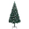 vidaXL Christmas Tree Artificial Xmas Tree with Pine Cones and White Snow - 7 x 4 ft - 2 of 4