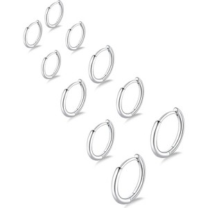 316L Surgical Steel Huggie Hoops - Hypoallergenic Small Gold & Silver Hoop Earrings for Sensitive Ears, Unisex Multiple Piercing Jewelry Gift - 1 of 4