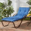 Kensington Garden 36"x25" Solid Outdoor Chaise Lounge Cushion - 2 of 4