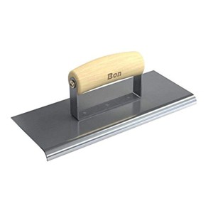 Bon Tool 12-459 Edger - Stainless Steel 10-inch X 4-inch - 3/8-inch Radius X 1/2-inch Lip Wood Handle - 1 of 2