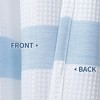Waffle Stripe Rod Pocket Short Cafe Kitchen Curtains - 2 of 4
