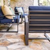 Leisure Made Jasper 4pc Aluminum Seating in Navy Fabric - 4 of 4