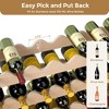 Sandinrayli Stackable Wine Rack, 6-Tier Free Standing Storage Modular Display Shelf for Kitchen Bar - 3 of 4