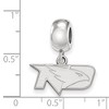 Black Bow Jewelry Sterling Silver North Dakota Fighting Hawks NCAA Bead Charm - 4 of 4
