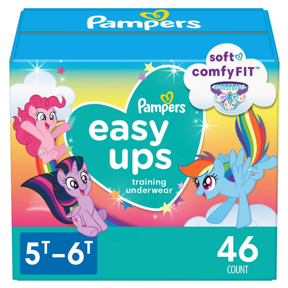 Photos - Nappies Pampers Easy Ups Girls' My Little Pony Disposable Training Underwear - 5T 