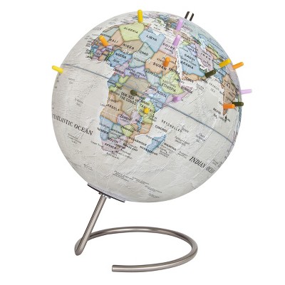 9" Magnetic World Globe Antique Ocean - Waypoint Geographic