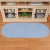 Collections Etc Sunsplash Braided Two-Tone Accent Rug - 2 of 3