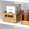iDesign Acacia Wood Pantry Bin with Handles - Set of 2 - Natural - 3 of 4
