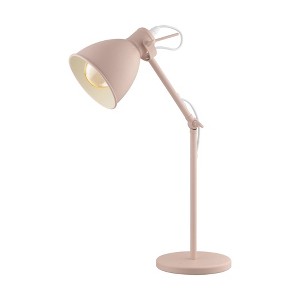 EGLO 1-Light Priddy-P Desk Lamp Pastel Apricot : Adjustable, ETL Listed, Modern Style for Office & Dorm - 1 of 4